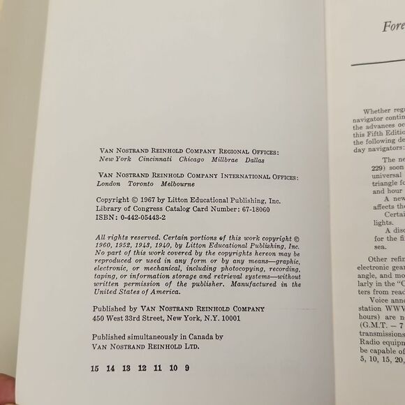 Primer Of Navigation 5th Edition by George W. Mixter Hardback 1967 - Picture 5 of 9